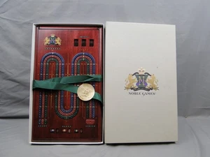 Noble Games Cherry Wood Cribbage Board Game Limited Edition David Ripley - Picture 1 of 18