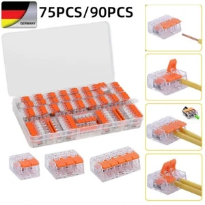 75/90x für Klemmen WegeKlemme mit Hebel221-412/221-413/221-415 Hebelklemmen DE - Bild 1 von 15