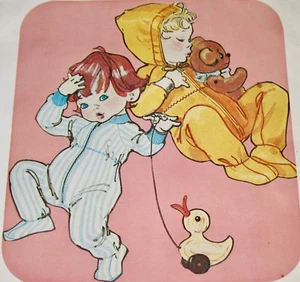 Kandel Pattern #336 for Knits BABY'S SLEEPER SUIT (Size 3-6-12-18 months) UNCUT! - Picture 1 of 5