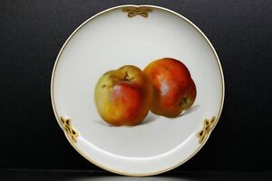 KPM Berlin Fruits Plate with  Alexander Apple in Art Nouveau style