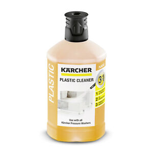 Karcher Pressure Washer 3-in-1 Plug& Clean Plastic Cleaner Liquid 1L 6.295-758.0