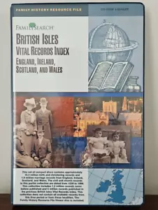 FamilySearch CD BRITISH ISLES VITAL RECORDS INDEX England Ireland Scotland Wales - Picture 1 of 13