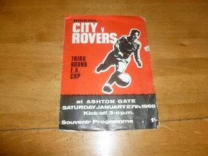 Programa BRISTOL CITY - Temporada 1967/1968 - FA Cup - Fecha 27/01/1968 v Bristol R - Imagen 1 de 5