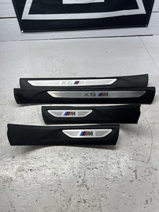 15-19 Bmw F16 F86 X6m X6 M Front & Rear M Sport Door Entrance Sill Set OEM - Picture 1 of 14