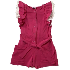 Girl's Mayoral Ruffled Eyelet Wings Jumpsuit size 5 - Picture 1 of 6