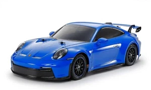NUOVO Tamiya 1/10 911 GT3 4WD On Road TT-02 Touring Car Kit Blu SPEDIZIONE GRATUITA US - Foto 1 di 2