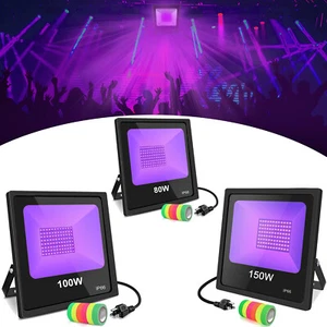 80W 100W 150W UV Led Black Lights Christmas Glow Party Disco Body Stage Lighting - Picture 1 of 14