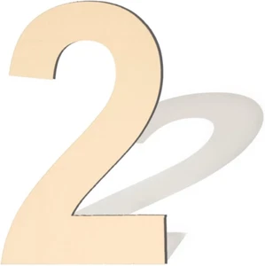 17 Inch Large Wooden Numbers, Wood Number, Blank Wooden Number, Wooden Sign Boar - Picture 1 of 7