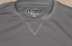 Pebble Beach Performance Herren Shirt Oberteil Crew feuchtigkeitsableitend grau Medium NEU - Bild 1 von 3