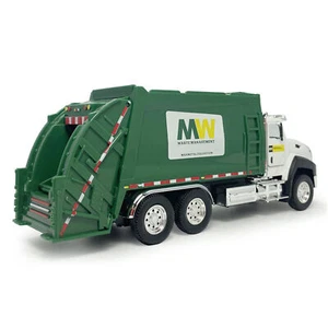 1:50 Garbage Dump Truck Toys Model Diecast Waste Management Pull Back Vehicle - Picture 1 of 14