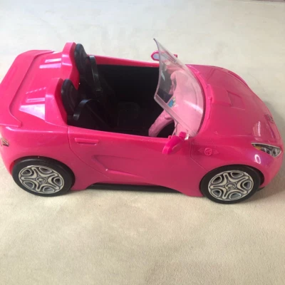 Muñeca Barbie Niña Mattel 2016 Coche Coche Plástico Coche Vehículo Rosa DVX59 Foto 1 de 4
