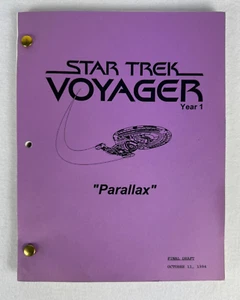 Star Trek: Voyager - “Parallax” Script (Final Draft, 1994) Studio Issued Copy - Picture 1 of 7