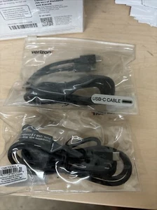 2-OEM Original Verizon Black 4FT Braided USB Type-C to USB-C Charge Data Cable - Picture 1 of 1