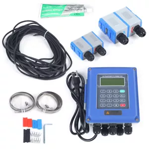 Wall Mounted Digital Ultrasonic Flowmeter Water Flow Meter & TM-1 TS-2 TUF-2000B - Picture 1 of 19