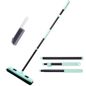 Magic Silicone Broom Sweeper, Rubber Squeegee with Adjustable Long Handle - Picture 1 of 7