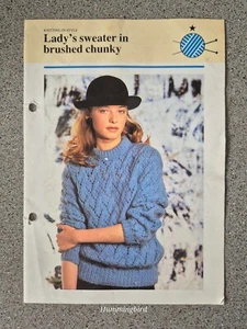 Odhams Knitting Pattern~Knitting in Style Collection~Lady's Chunky Sweater - Picture 1 of 1