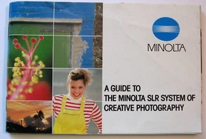 Una guía para el sistema Minolta SLR de fotografía creativa, folleto original 1984 - Imagen 1 de 4