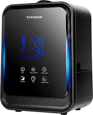 VIVOSUN 4.5L Cool&Warm Mist Air Ultrasonic Humidifier w/ Remot Control - Image 1 of 4