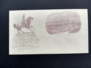 Civil War: Unused Magnus Patriotic Cover, West View of Capitol in Purple - Picture 1 of 2