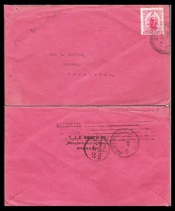 NEW ZEALAND 1907 1d UNIVERSAL 'DRINK MALKO COFFEE' MAIL TO DENNISTON (U) - Picture 1 of 1
