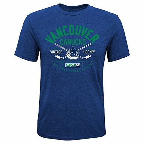 Outerstuff NHL Vancouver Canucks Boys Even Strength Triblend Short Sleeve Tee Cover