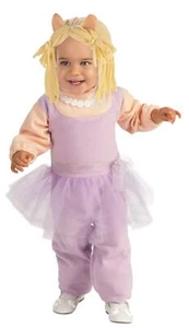Rubie's Muppets Easy-On Miss Piggy Romper and Headpiece Pink Infant Costume - Picture 1 of 1