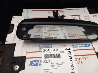 2012-20 BMW 3 Series Rear view mirror OEM 6821263 /  E11026662 / 026662 BD0324  - Image 1 of 4