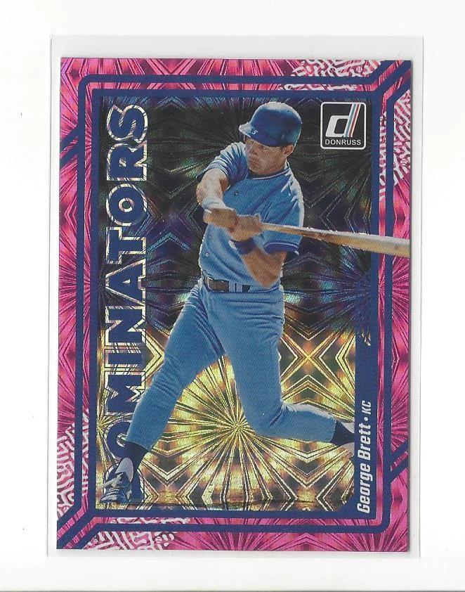 2023 Donruss Dominators Pink Fireworks #1 George Brett Royals Foto 1 de 1