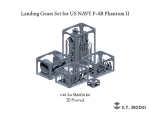 ETmodel P48-001 1/48 3D Printed Landing Gears Set for US NAVY F-4B Phantom II - Bild 1 von 15