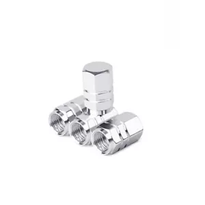 4pcs Silver Aluminum Motorcycle Wheel Tire Tyre Valve Stem Caps For Honda - Picture 1 of 1