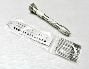 Mini Tap and Die Set 14 Taps & Screwplate & Pin Vise Set 0.7-2mm Jewelry Making - Picture 1 of 6