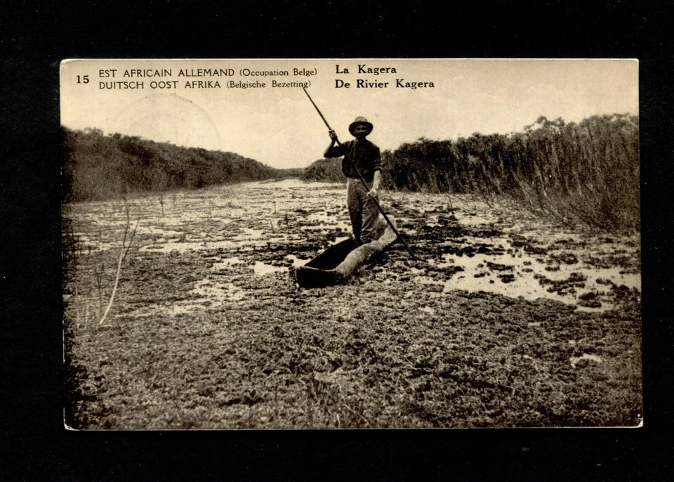 DOA Tripulación Belga - GA P8/15 Sello Blanco Kigoma (BLN-7) - Imagen 1 de 1