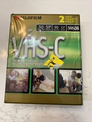 Видеокамеры премиум-класса FujiFilm VHS-C TC-30 2 упаковки 30 минут SP 90 минут EP J8 - Изображение 1 из 2