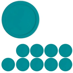 10 Replacement Lids for Pyrex 4-CUP Storage Cover 6" Container 7201-PC TEAL - Picture 1 of 1