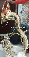 SOUSAPHONE 22" BELL SIZE OF PURE BRASS METAL IN  GOLD COLOR +CASE +FREE SHIPPING