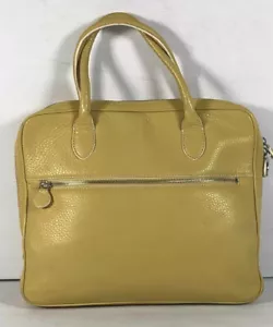 Cole Haan gelb Leder Doppelgriffe große Umhängetasche Schulter Handtasche - Bild 1 von 8