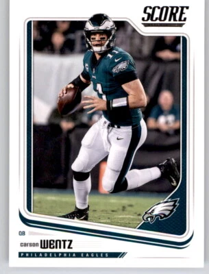 2018 Score Carson Wentz NFL PWE Base Card Eagles #258 - Image 1 of 2