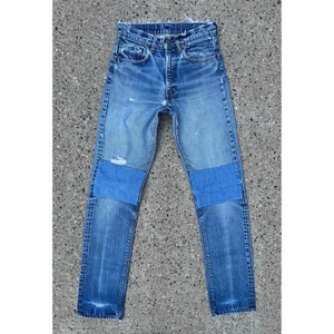 Jeans denim vintage anni 70 LEVIS 505 28x32,5 Talon 42 #5 timbro 505 0217 - Foto 1 di 22