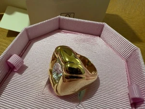 Swarovski Dulcis Cushion Cut gold tone Cocktail Ring 5624369 Size 50 NEW - Picture 1 of 3