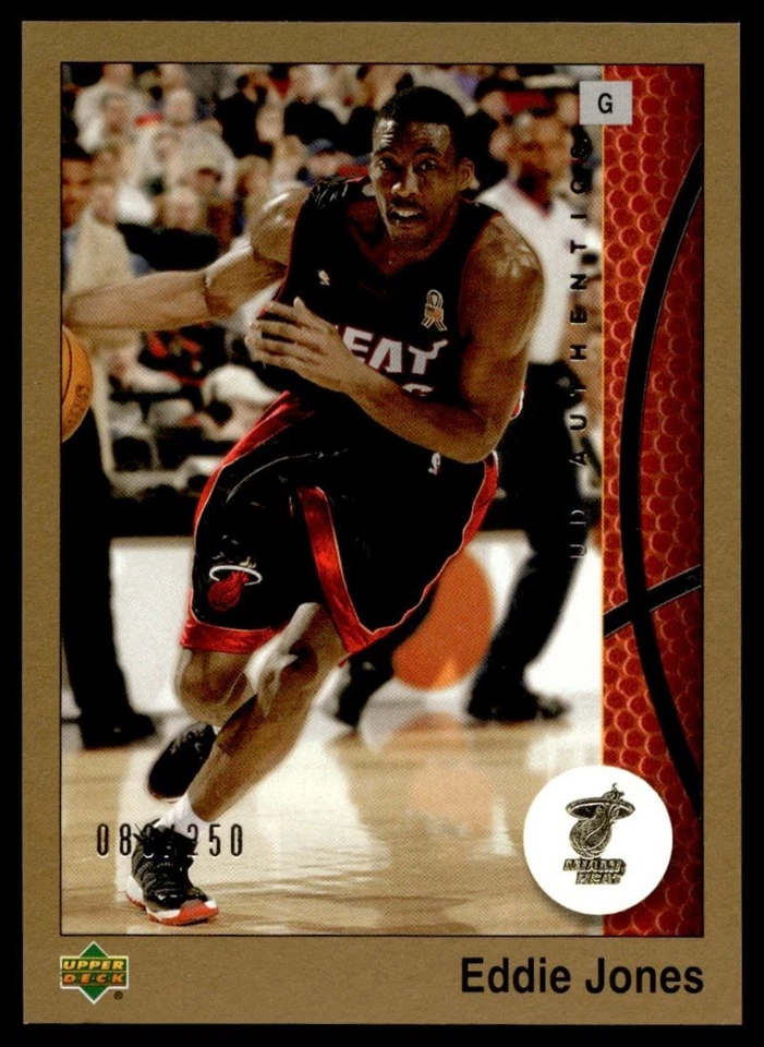 2002-03 Upper Deck UD Authentics Gold Eddie Jones /250 Heat #43 A1 - Image 1 of 2