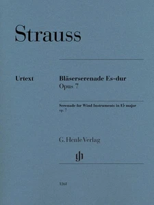 Strauss Serenade for Wind Instruments E-flat Major op 7 Score Parts Henle Urtext - Picture 1 of 1