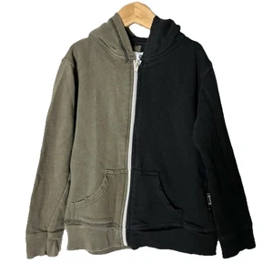 Nwot Nununu Colorblock Distressed Kids Boys Hoodie Size 4-5 100% Cotton - Picture 1 of 8