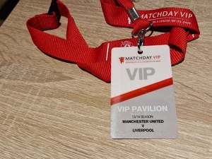 VIP PASS/BIGLIETTO STUB- MANCHESTER UNITED V LIVERPOOL-2013/2014 - Foto 1 di 1