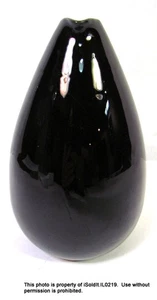 VINTAGE BLACK Glass CARAFE KENWOOD c1955 Mid-Century Modern - Picture 1 of 6