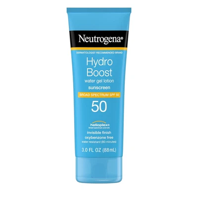 Neutrogena Hydro Boost Gel de Agua Hidratante Protector Solar Loción de Amplio Espectro Foto 1 de 4