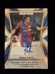 2024-25 Immaculate Soccer Thiago Motta Auto 24/25 Autograph Barcelona Marks  - Picture 1 of 2