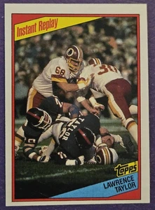 1984 Topps #322 Lawrence Taylor Instant Replay Football Karte New York Giants HOF - Bild 1 von 2