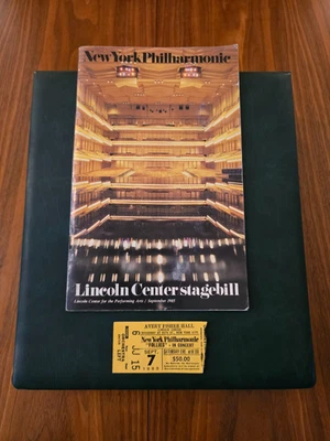 FOLLIES In Concert 1985 Playbill & Ticket Stub Stephen Sondheim NY Philharmonic - Image 1 of 4