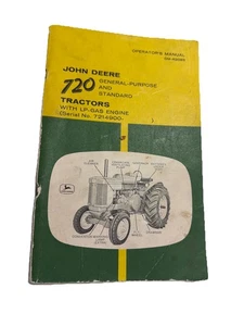 John Deere 720 Traktoren OMR2083 LP Gasbetreiber Handbuch Buch - Bild 1 von 6