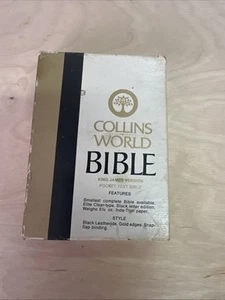 World Bible KJV Coat Pocket Text Bible 1350FBG Burgundy Bonded Leather - Picture 1 of 4